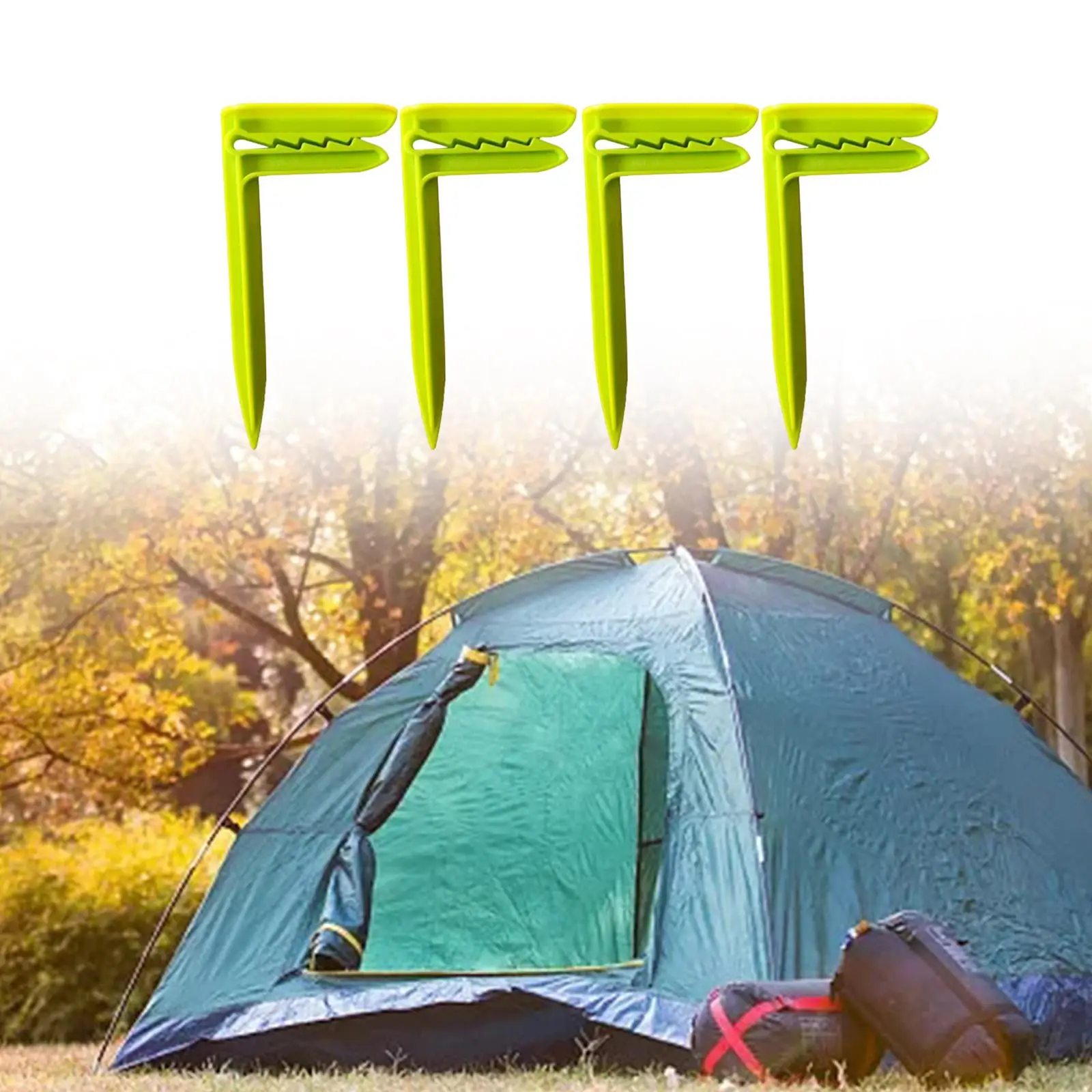 4x Multifunction Tent Clip Windproof Tarp Clip Lightweight Easy Store and Carry Durable Widely Uses for Tarpaulin Wind Rope