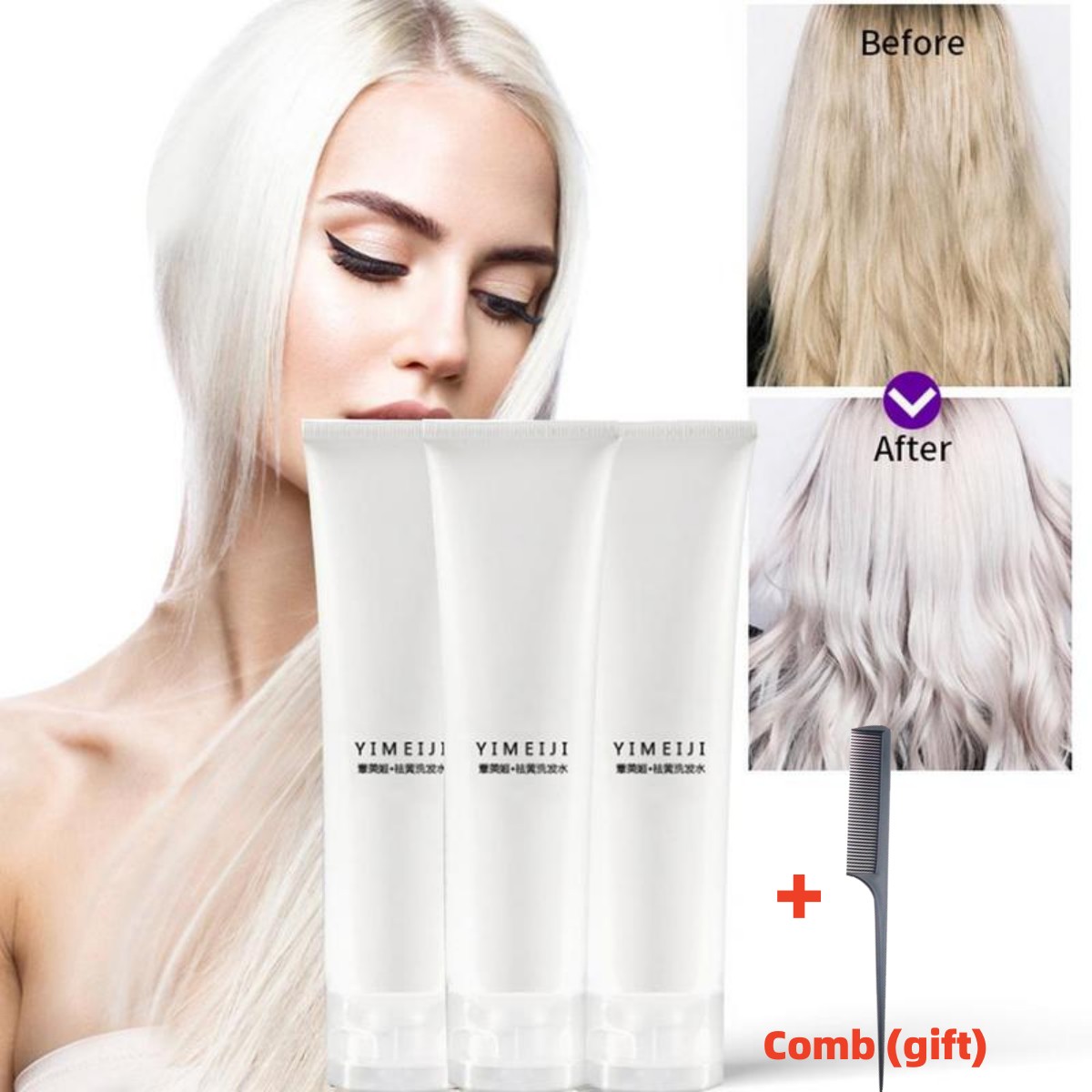 Best of Professional Blonde Bleached Highlighted Shampoo Revitalize Effective Purple Shampoo For Blonde Hair Shampoos Remove Yellow Reviews & Tips