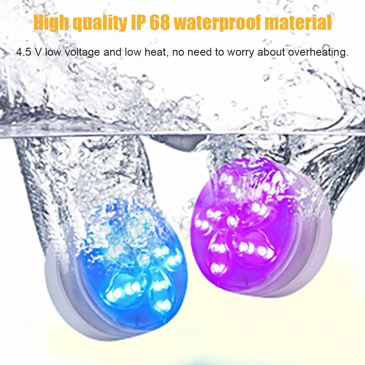 colour changing solar garden lights LED Submersible Light 11 LEDs RGB Underwater Light IP68 Waterproof Pool Light Remote Control LED Fountain Light Timing Diving Li underwater led strip lights