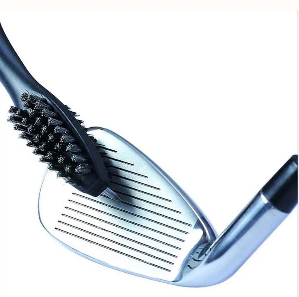 2 Sides Sports Nylon Golf Club Cleaning Brush Groove Cleaner Golf Accessory