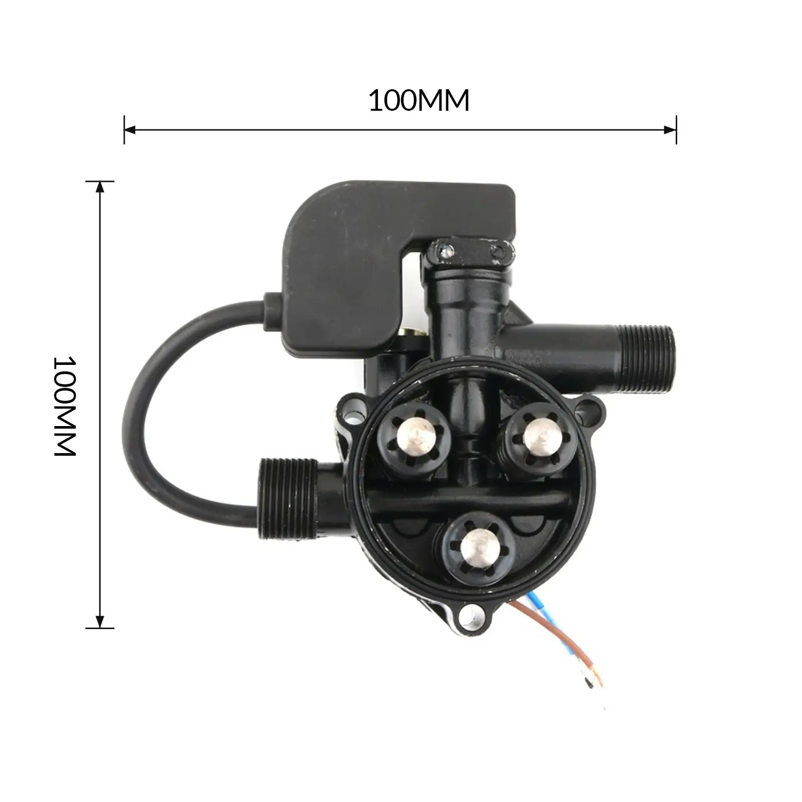 220V Car Washer Machine Parts Cleaning Outlet Thread 22mm Spare Parts High Pressure Water Pump Head Assembly for Land Cleaning