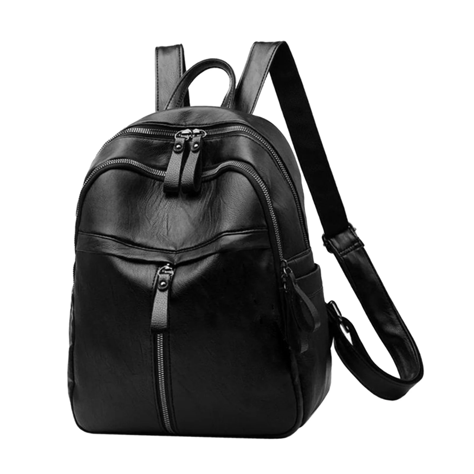 Cute Women Backpack PU Leather Leisure Travel Bookbag Messenger Bag Tote