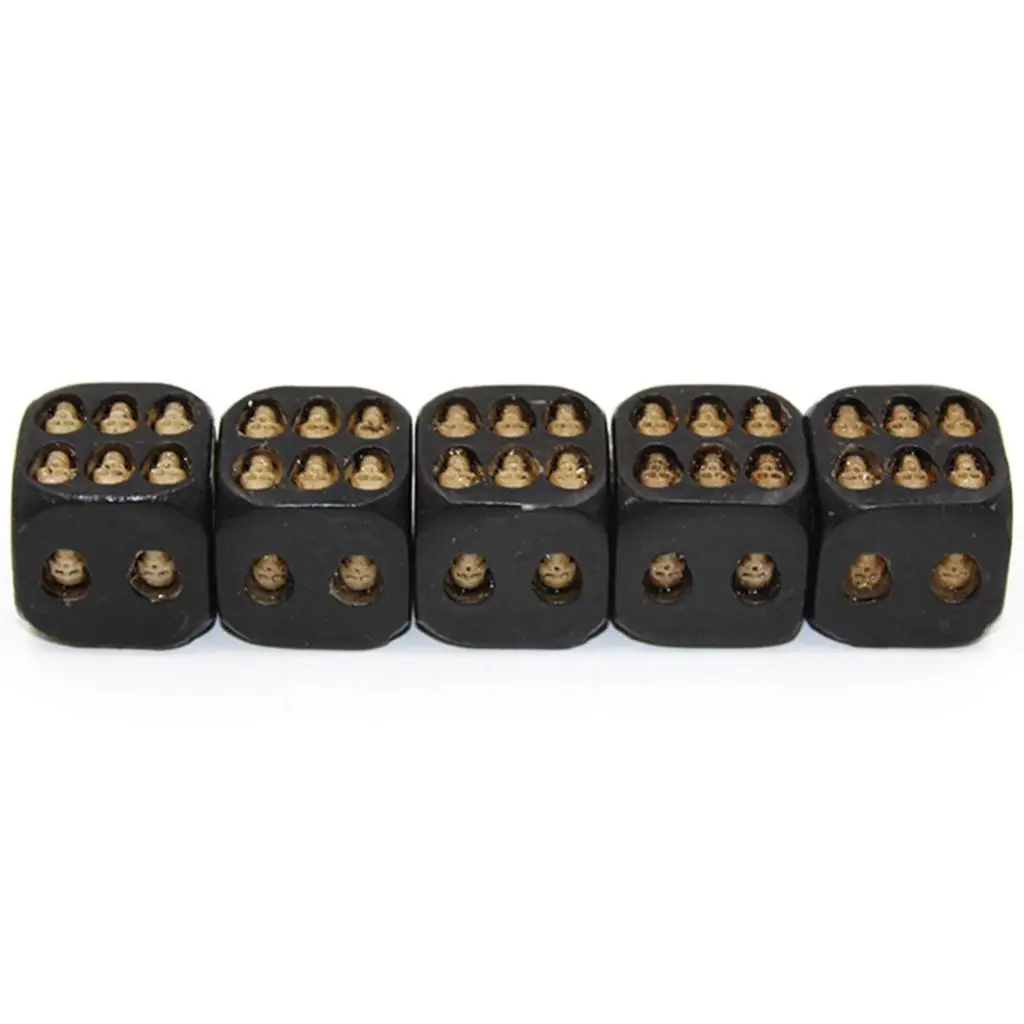 Novelty Black Resin Skull Dice Six Sided D6 Dice 3D Skeleton Dice Board Game