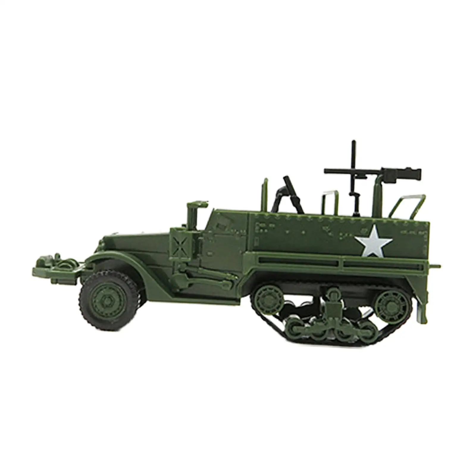 1:72 Scale Tank Model Desk Decor Collectables Kids Playset Tank Truck 4D Model Mini Vehicles for Children Kids Teens Boys Gifts
