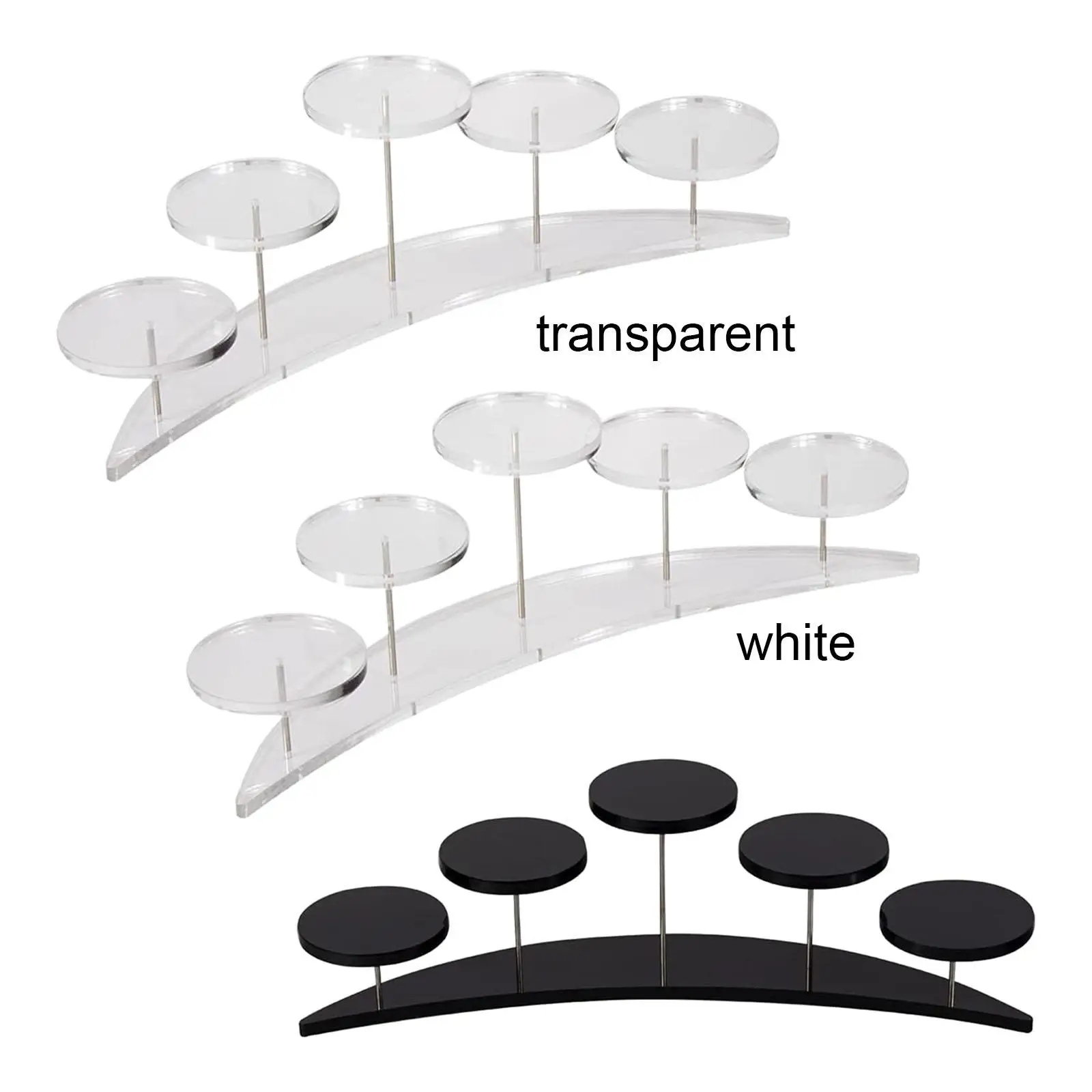 5 Tier Clear Acrylic Display Stand, Server Cup Stand for Display Or Collections