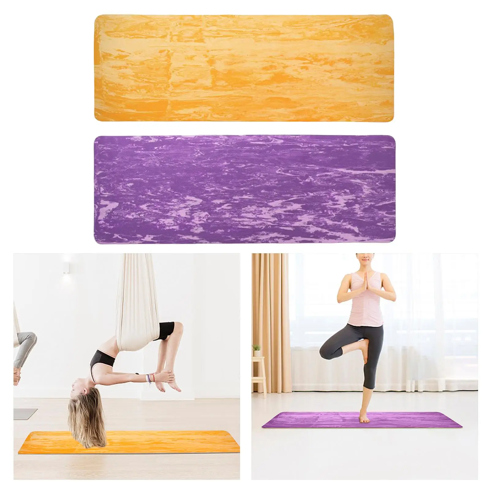 Exercise Yoga Mats Fitness Pilates Workout for Hands Knees Portable Yoga Pad