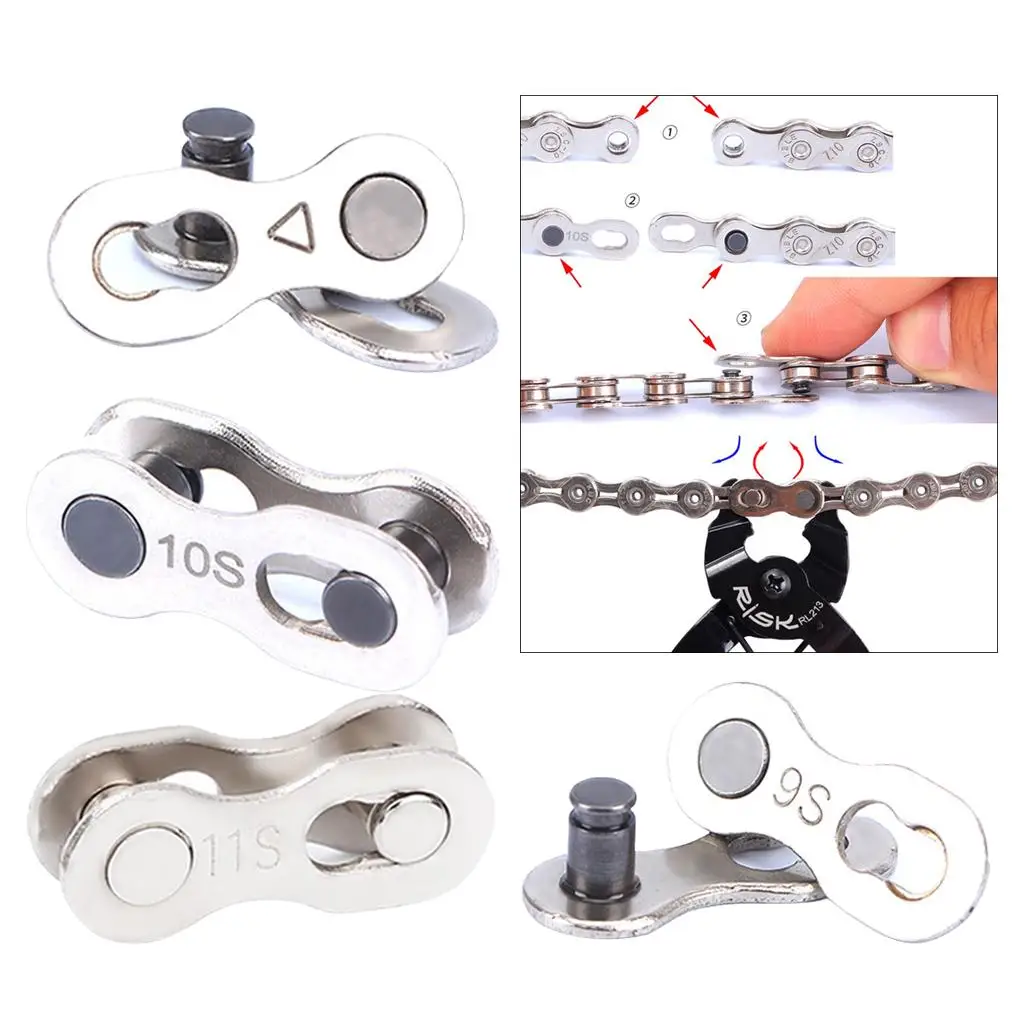 Bike Chain Clip Replacement for Chain Folding Single Chain Mountain Road Accessory