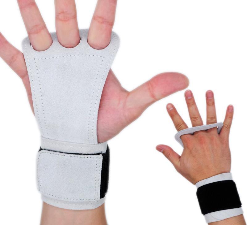 Description Picture 6 of itemNatural Leather Hand Grip Ladies Men's Palm Protector for Pull Up Gym Gloves with Wrist Strap