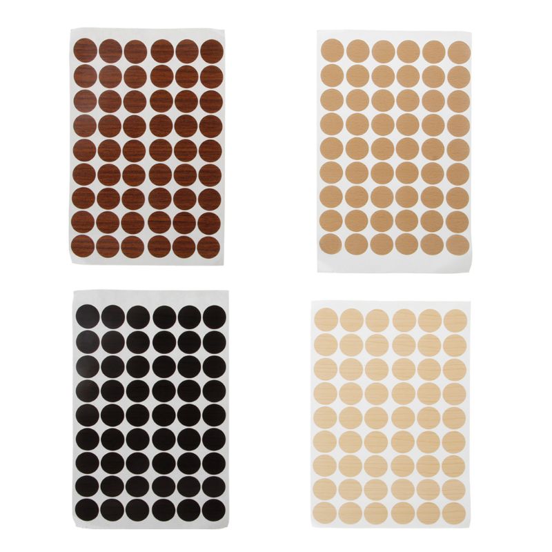Description Picture 2 of item54 Pcs Cabinet Wardrobe Screw Hole Stickers Self Adhesive Screw Cap Covers Dustproof Sticker for Wooden Furniture