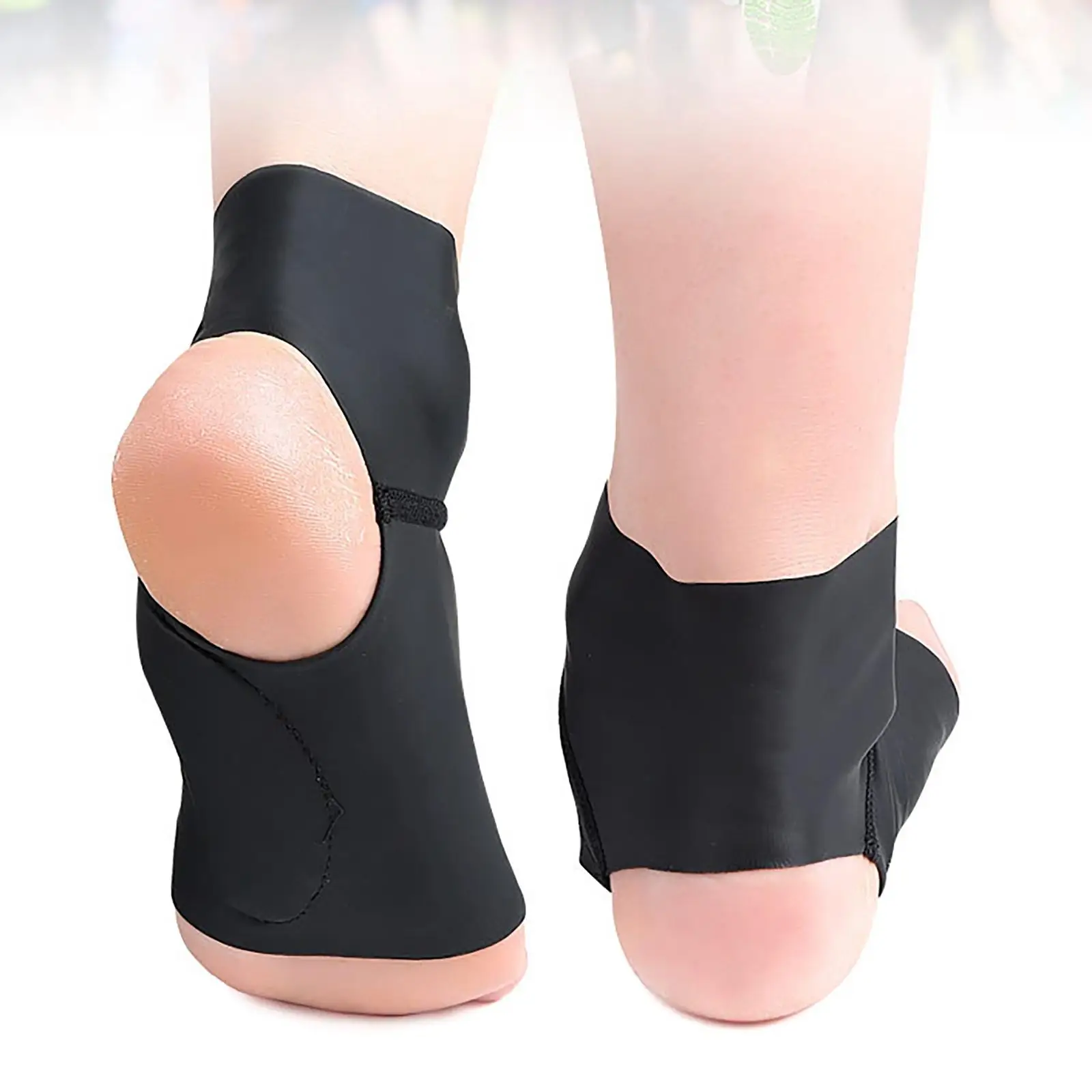 Set of 2 Elastic  Ankle Compression  Breathable Durable Orthopedic Arch Support Foot Pad  for Running Sports Cycling Riding