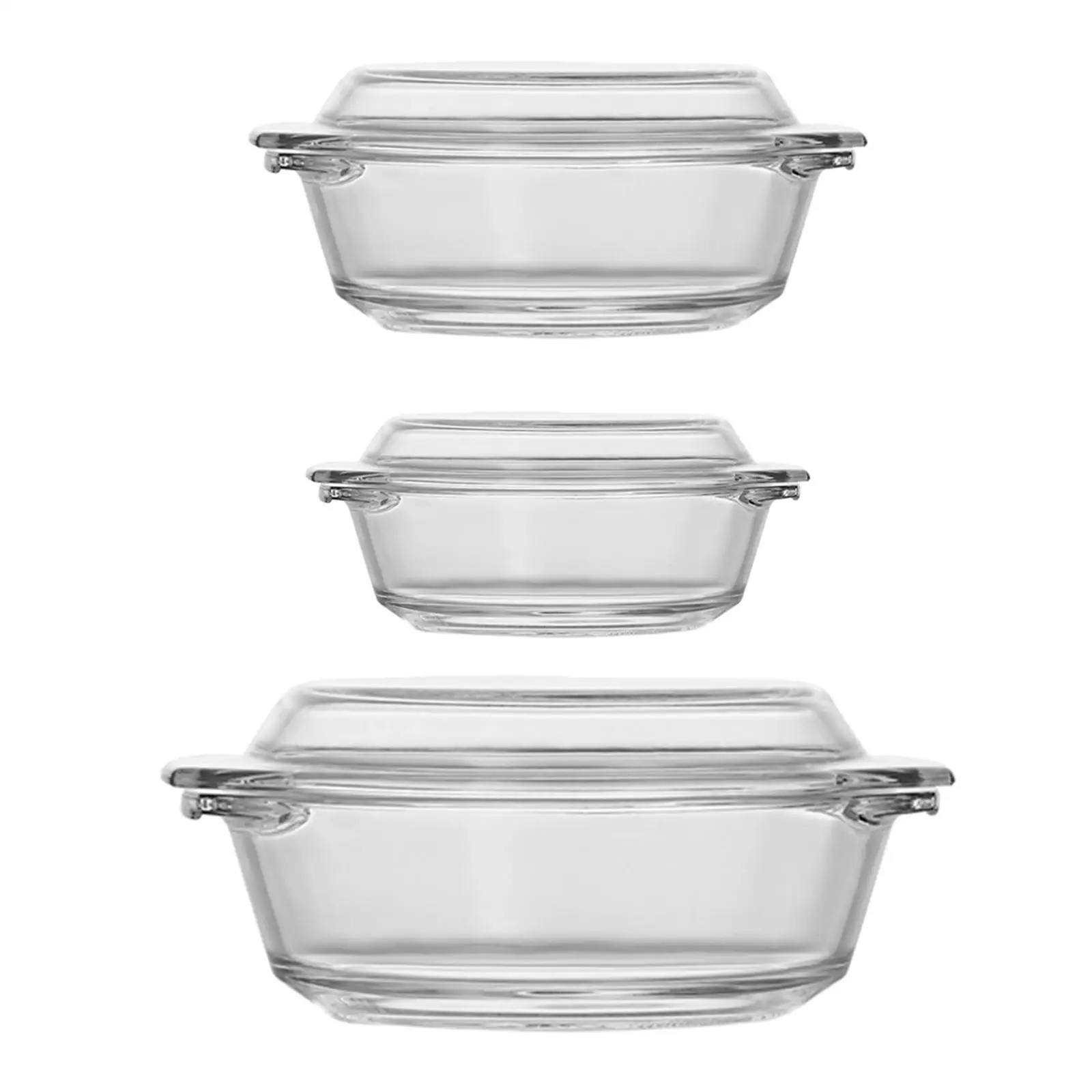 Glass Cereal Bowls with Handles with Lid Soup Bowl for Noodles Pasta Milk