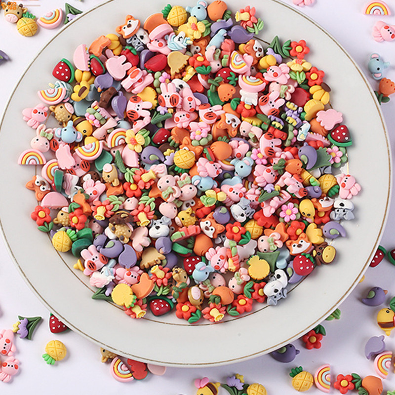 Best of 100pcs / 50Pcs Kawaii Nail Art Decorations Accessories Random Charms Cartoon Rhinestones Resin Nail Jewelry Press Nails Ornament Reviews & Tips