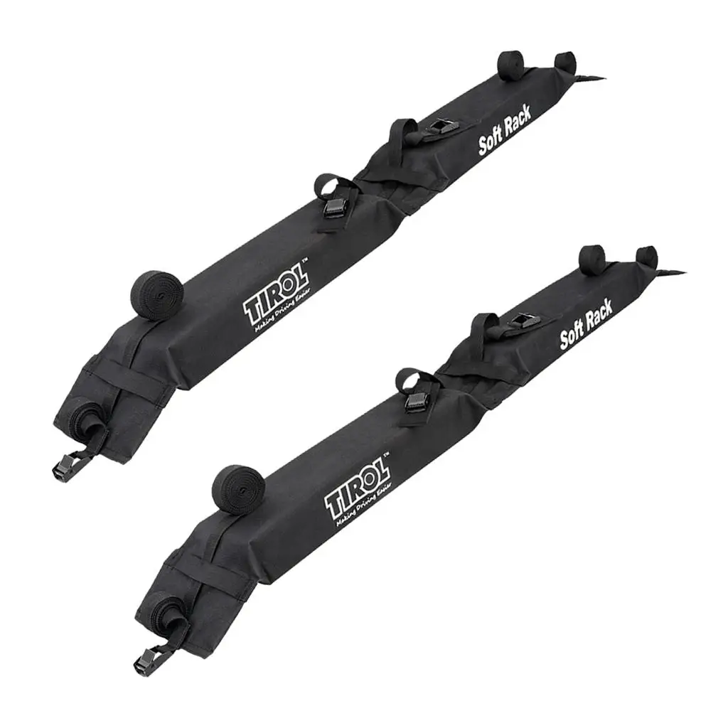 2-pack PVC Universal Foldable Soft Roof Top Rack Surfboard Luggage Carrier