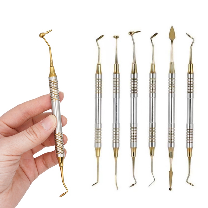 Best of 6Pcs Dental Resin Spatulas Composite Filling Titanium Plated Head Filler Restoration Set Dentist Instrument Dentistry Materials Reviews & Tips