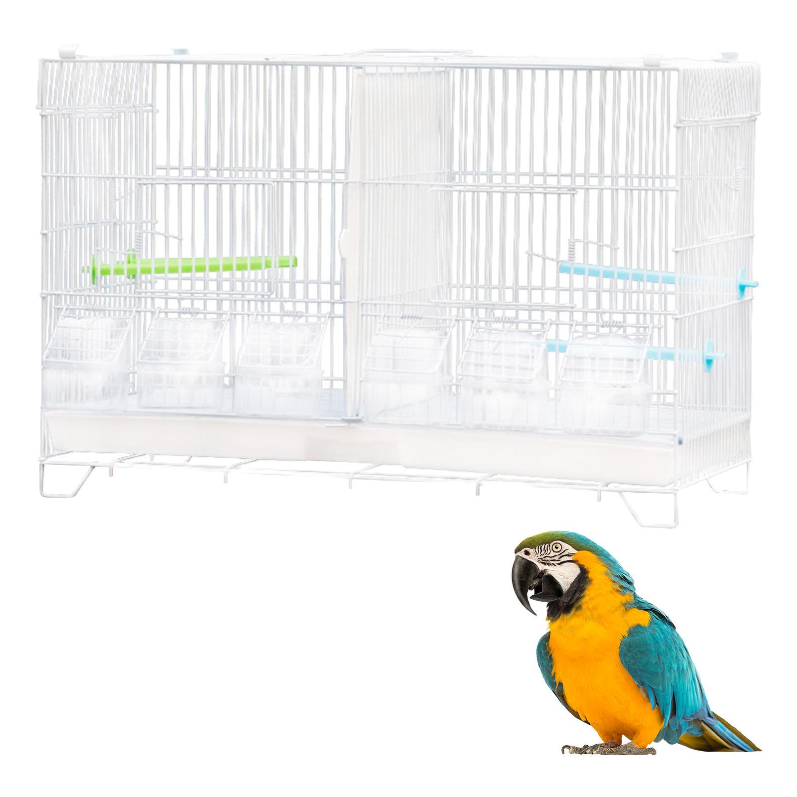 Metal Parrot Birdcage with Stand Pet Supplies Activity Center Breeding Cage Bird Cage for Lovebirds, Finches, Cockatiel