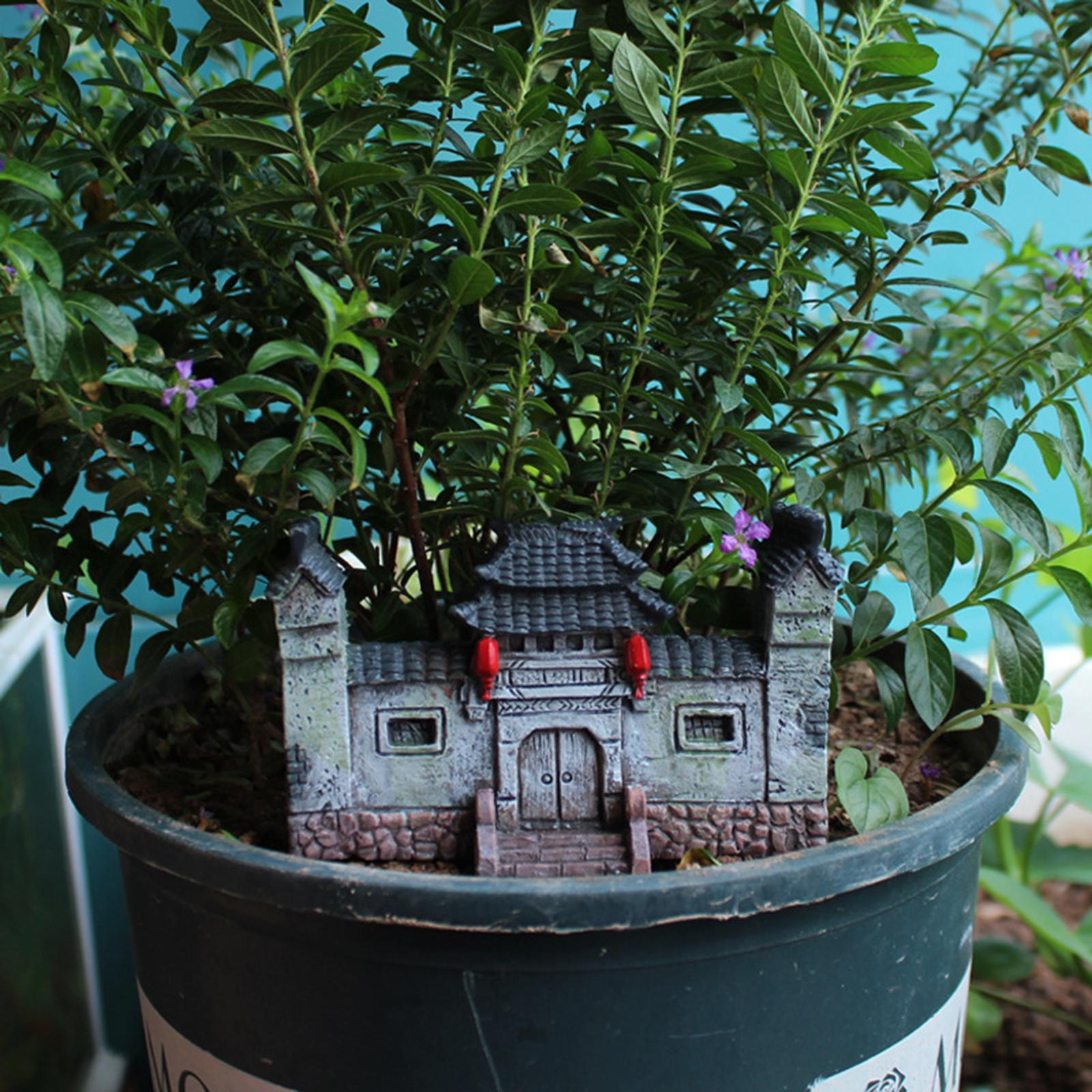 Fairy Garden Accessories Ancient Gate for Micro Landscape Aquarium Garden Decoration