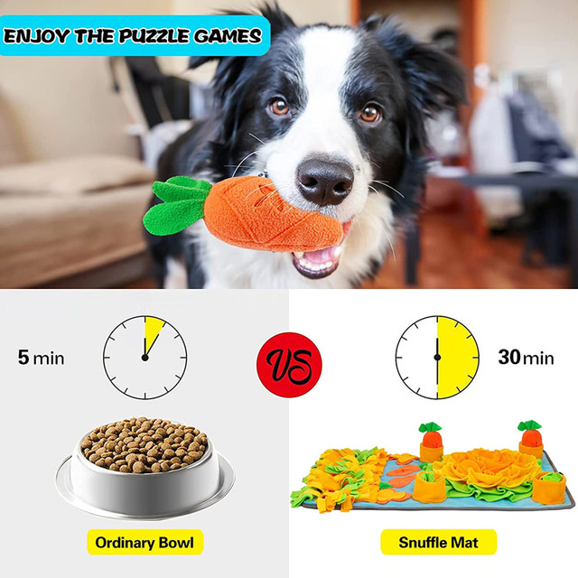 Tapete Snuffle em peixe – Tapetes alimentação fácil limpar com material lã   Jogos quebra-cabeça para cães para alívio estresse e alimentação lenta :  : Pet Shop