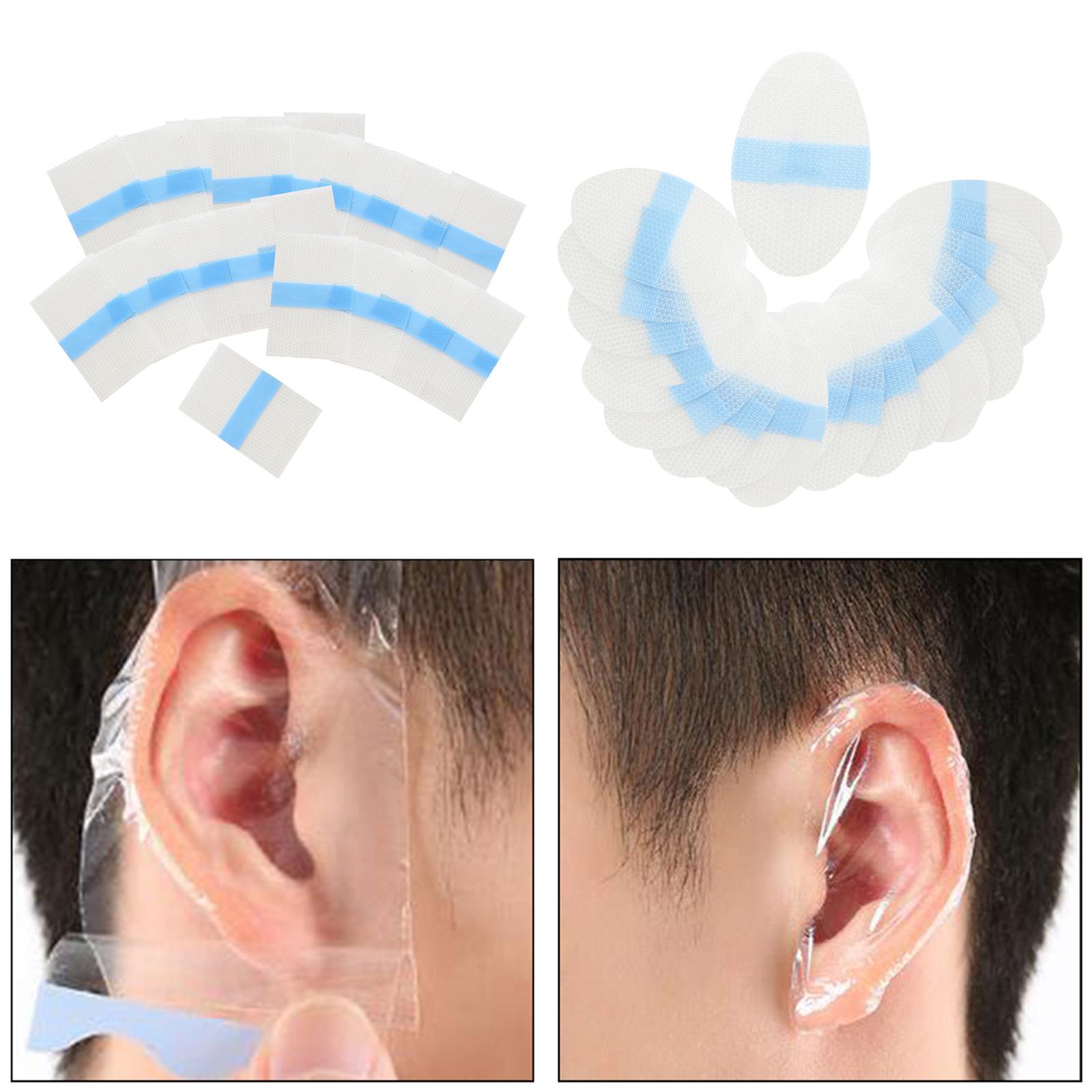 20 Pieces Waterproof Ear Stickers Ear Covers, Ear Protectors for Shower Swimming