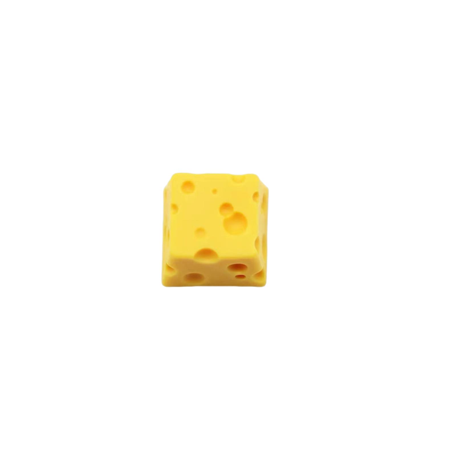 Cheese Keycap Exquisite Cute Keycap Cheese Style Handmade Customized Cheese Cake Key Caps Resin Keycap for Mechanical Keyboard