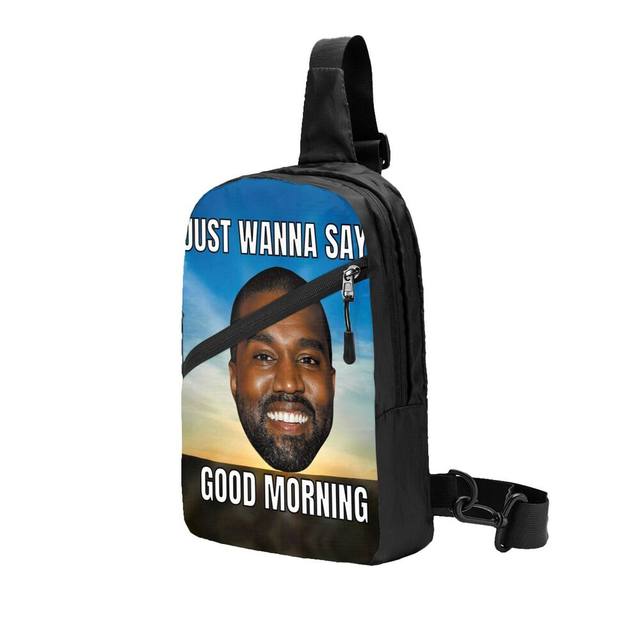 Funny Kanye West Meme Drawstring Backpack Bags Women Men