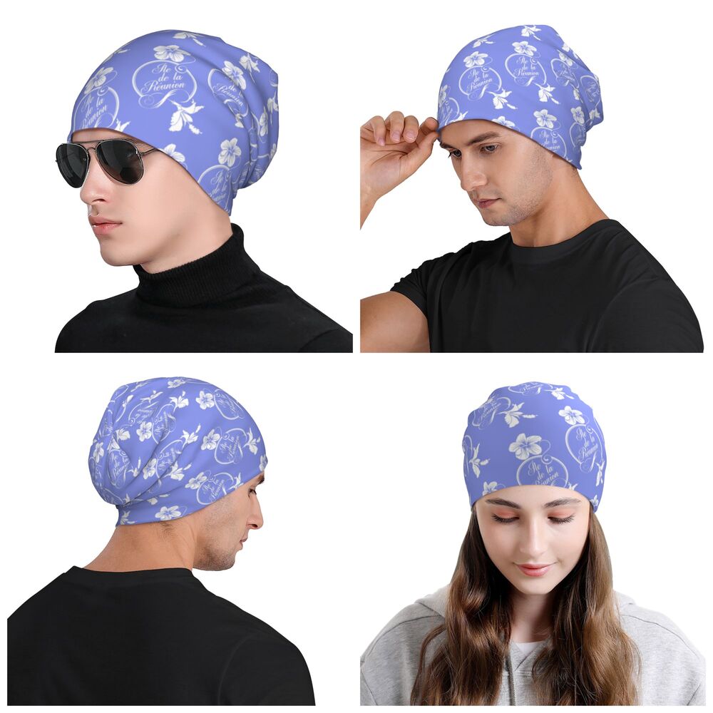 Benutzerdefinierte 974 Reunion Island Signature 7 Maveli R Skullies Beanies Caps Cool Winter Warm Damen Herren Strickmütze Erwachsene Motorhaube Hüte – Detail 12