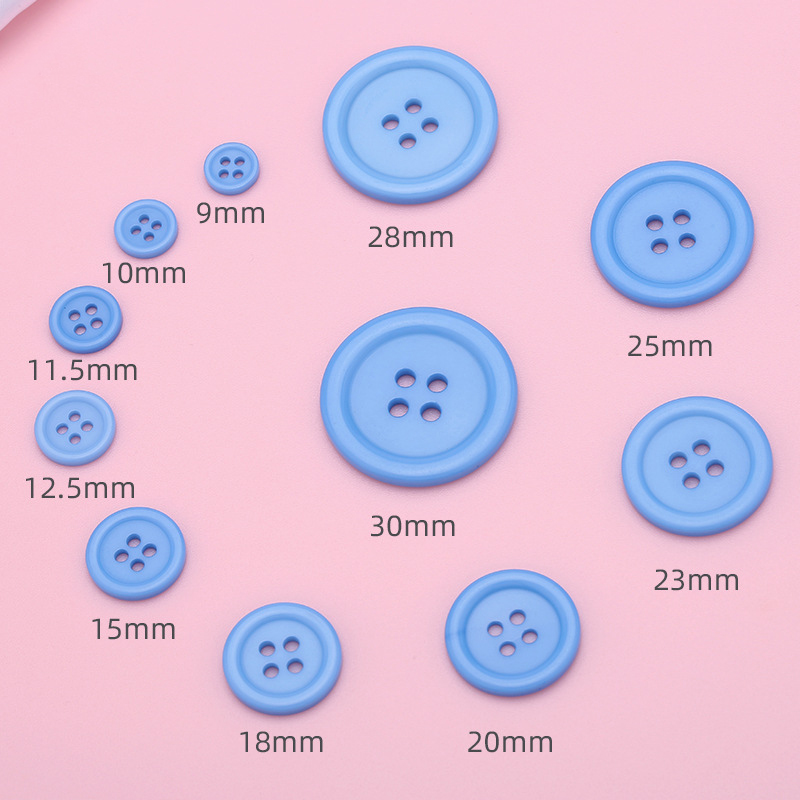 10 stücke 9-30mm Runde Harz Knöpfe Für Handarbeit DIY Scrapbooking Handwerk Nähen Zubehör Kleidung Kleidungsstück Pullover Mantel liefert – Detail 4