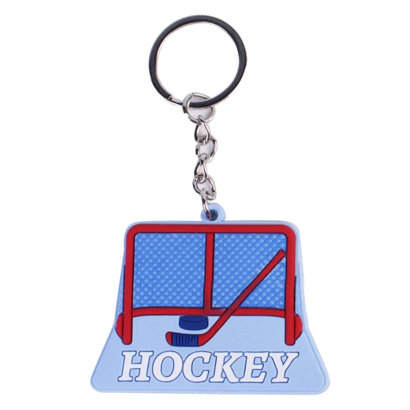 Eishockey Sport Anhänger Schlüssel ring Cartoon Wintersport Charme Schlüssel bund Autos chl üssel Halter Tasche Anhänger Handtasche Zubehör – Detail 8