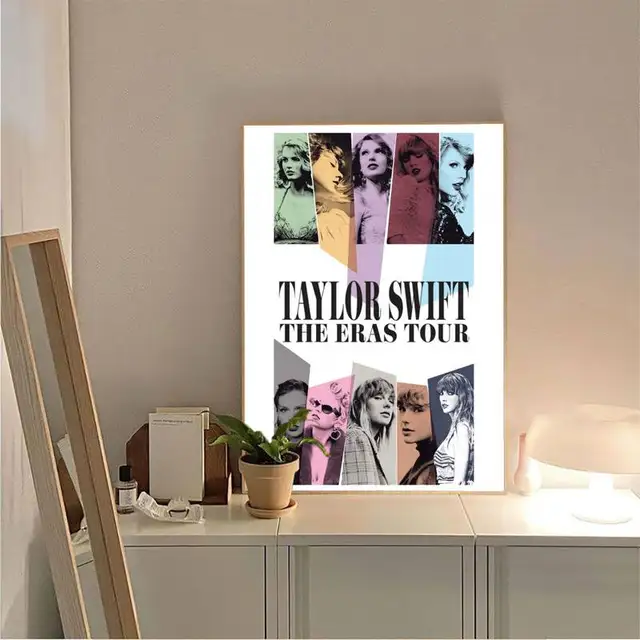Taylor-swift The Eras Tour nuevo póster de álbum, carteles Vintage,  pegatina de papel Kraft Retro pegajosa, bricolaje, habitación, Bar,  cafetería, decoración de habitación Kawaii