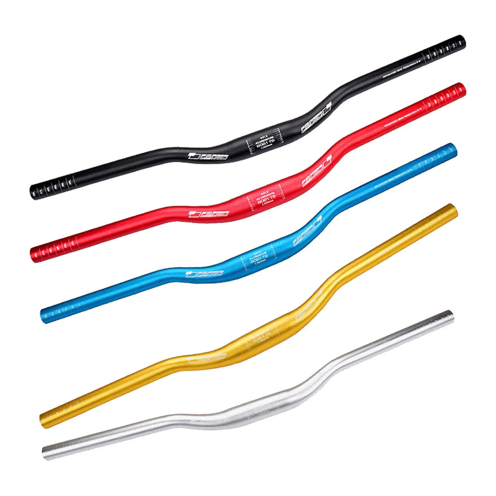 Mountain Bike Handlebar, Bicycle Handlebar, 31.8mm Sturdy Lightweight Long 620mm Riser Bar, Handle Bar for Road Bikes