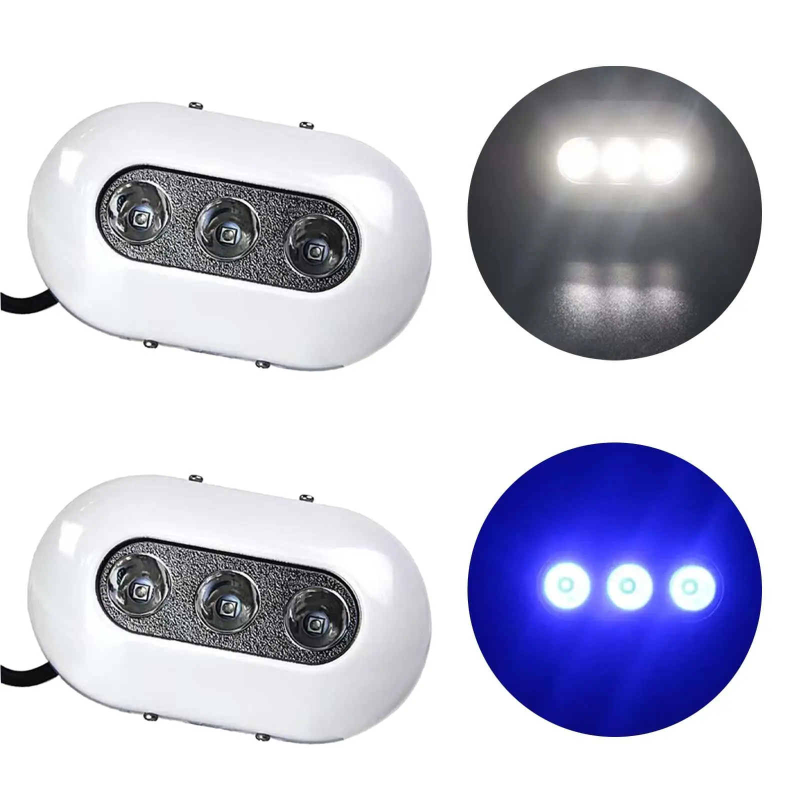 LED Underwater Boat Light, Surface Mount Accessories, Mini High Brightness, IP68