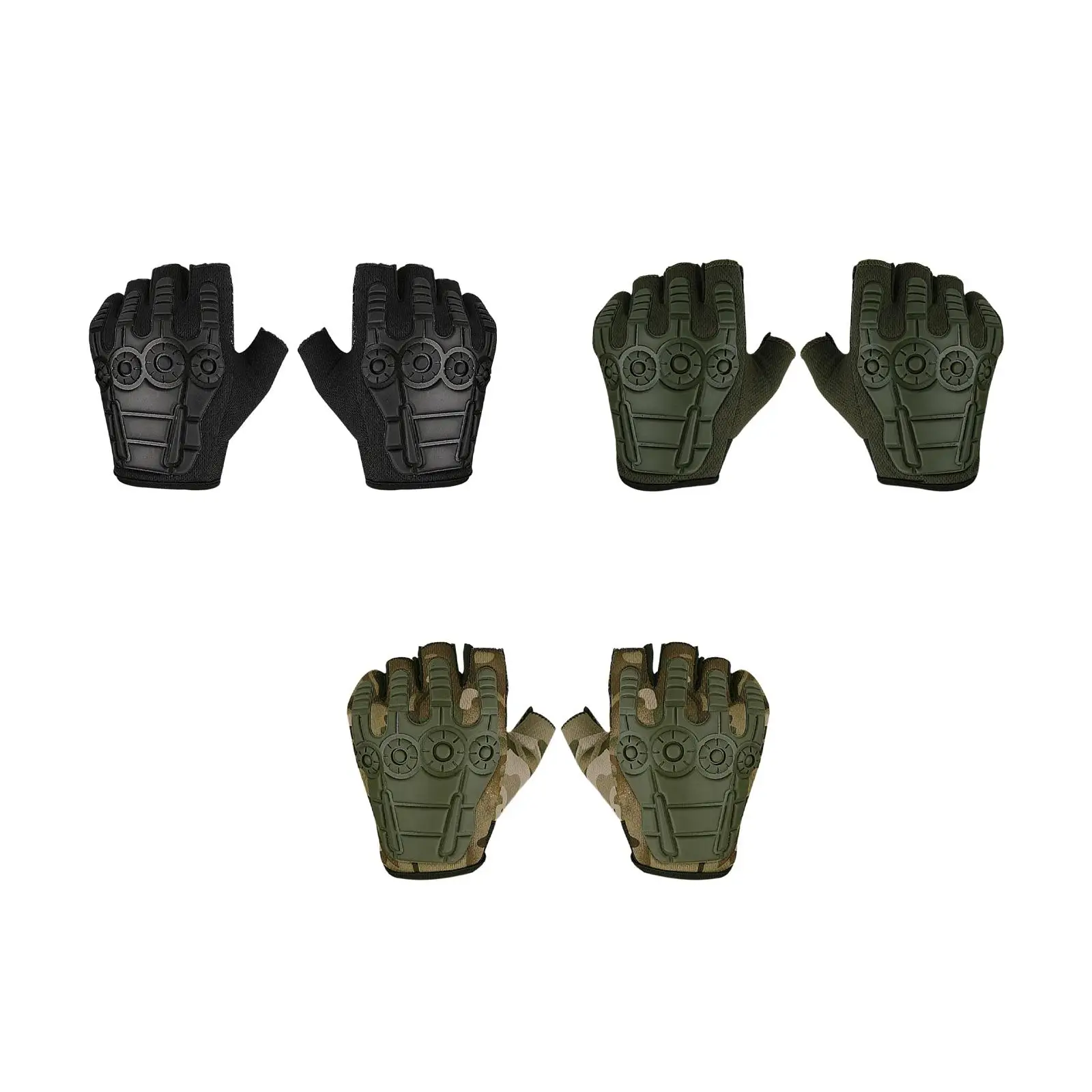 Half Finger Gloves Portable Open Finger Nonslip Fingerless Gloves for Men Women