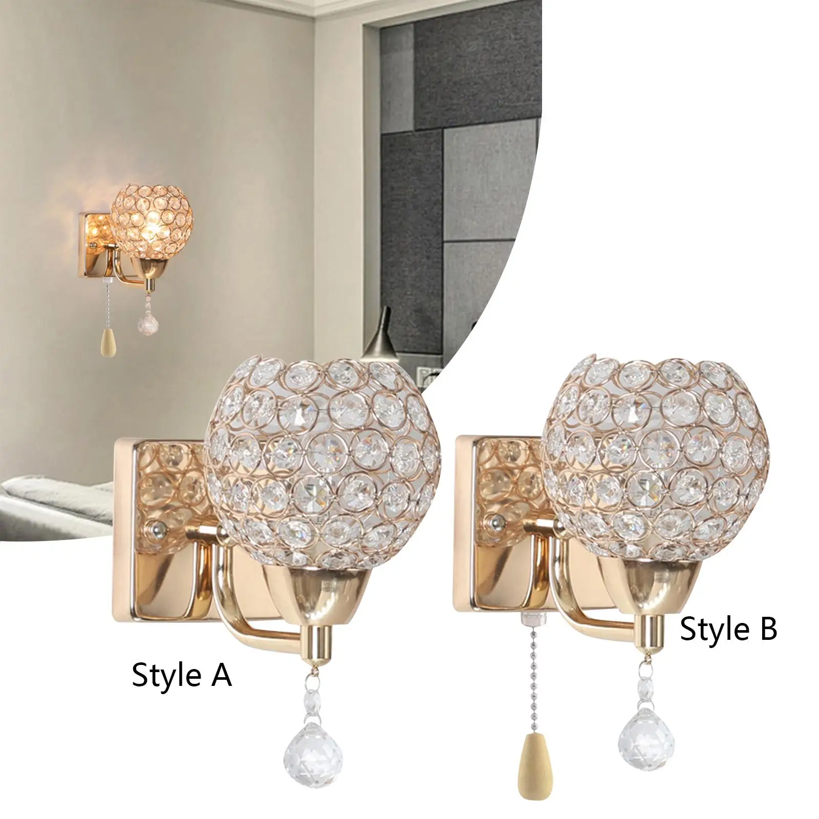 Elegant Wall Sconce Bedrooms Stairs Corridor Bedside Bathroom Wall Mounted Lamp Decorative