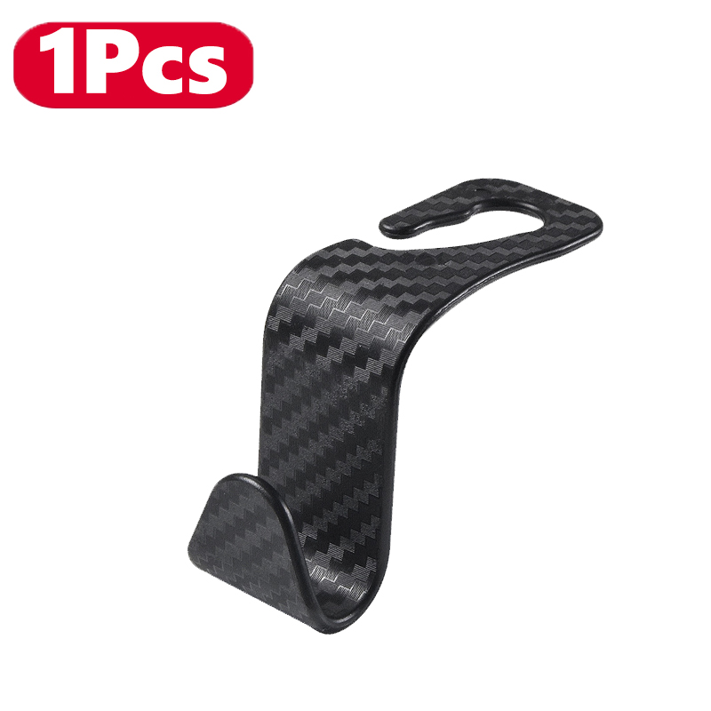 Car Seat Back Hooks Trunk Organizer Vehicle Headrest Hanger Clips Durable Truck Handbag Storage Hanger Car Accessries 1/2/4Pcs
