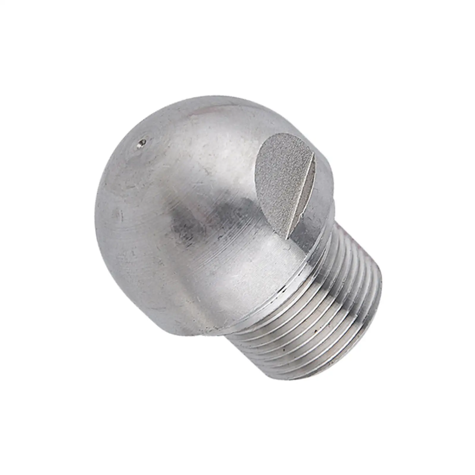 1/4 inch Stainless Steel Fixed Sewer Nozzle Button Nose Sewer Jetting Nozzle for Pressure Washer Accessories Drain Jetting Hose