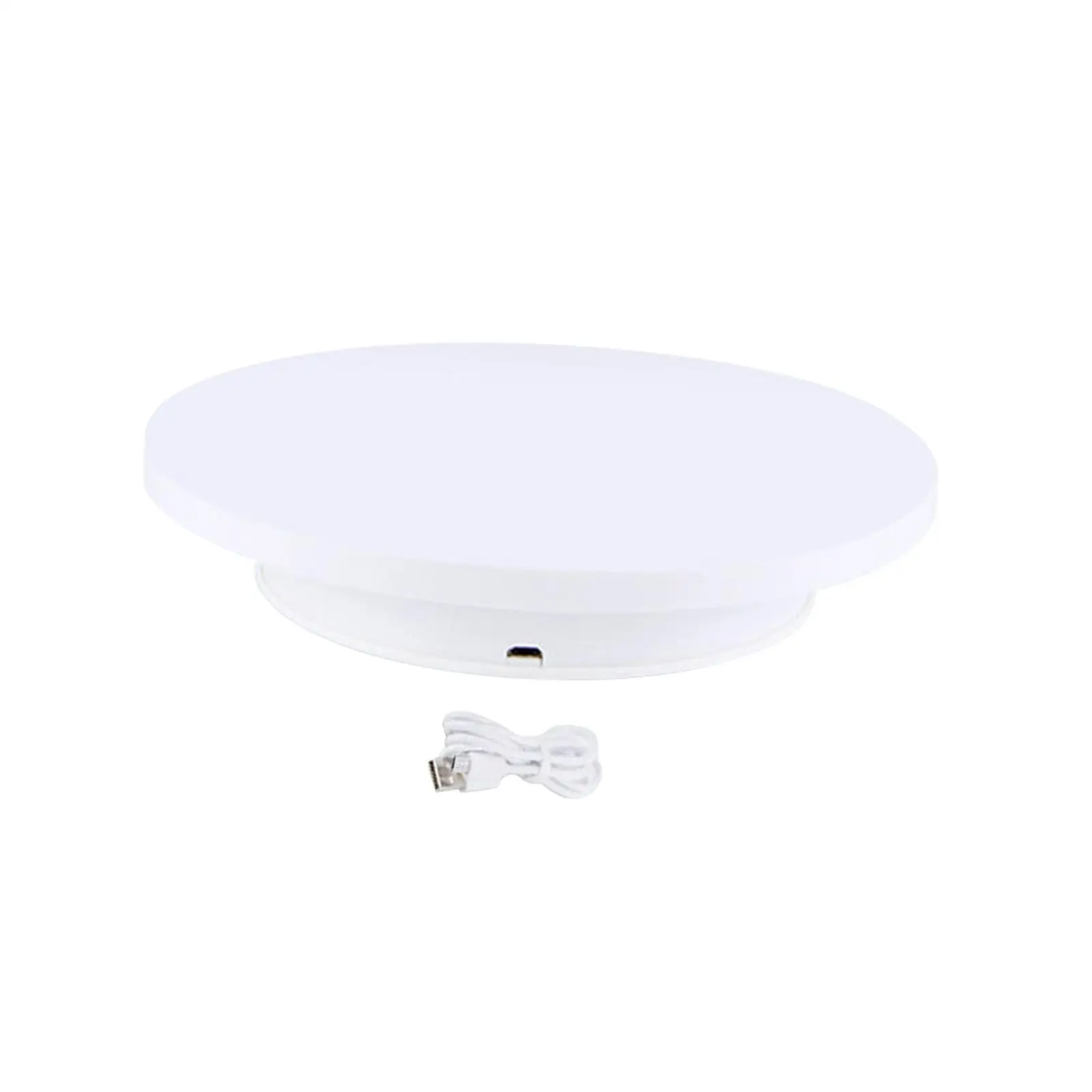 Electric Rotating Turntable Jewelry Holder 360 Degree Rotating Display for Video Shooting Photography Products Shows Cake