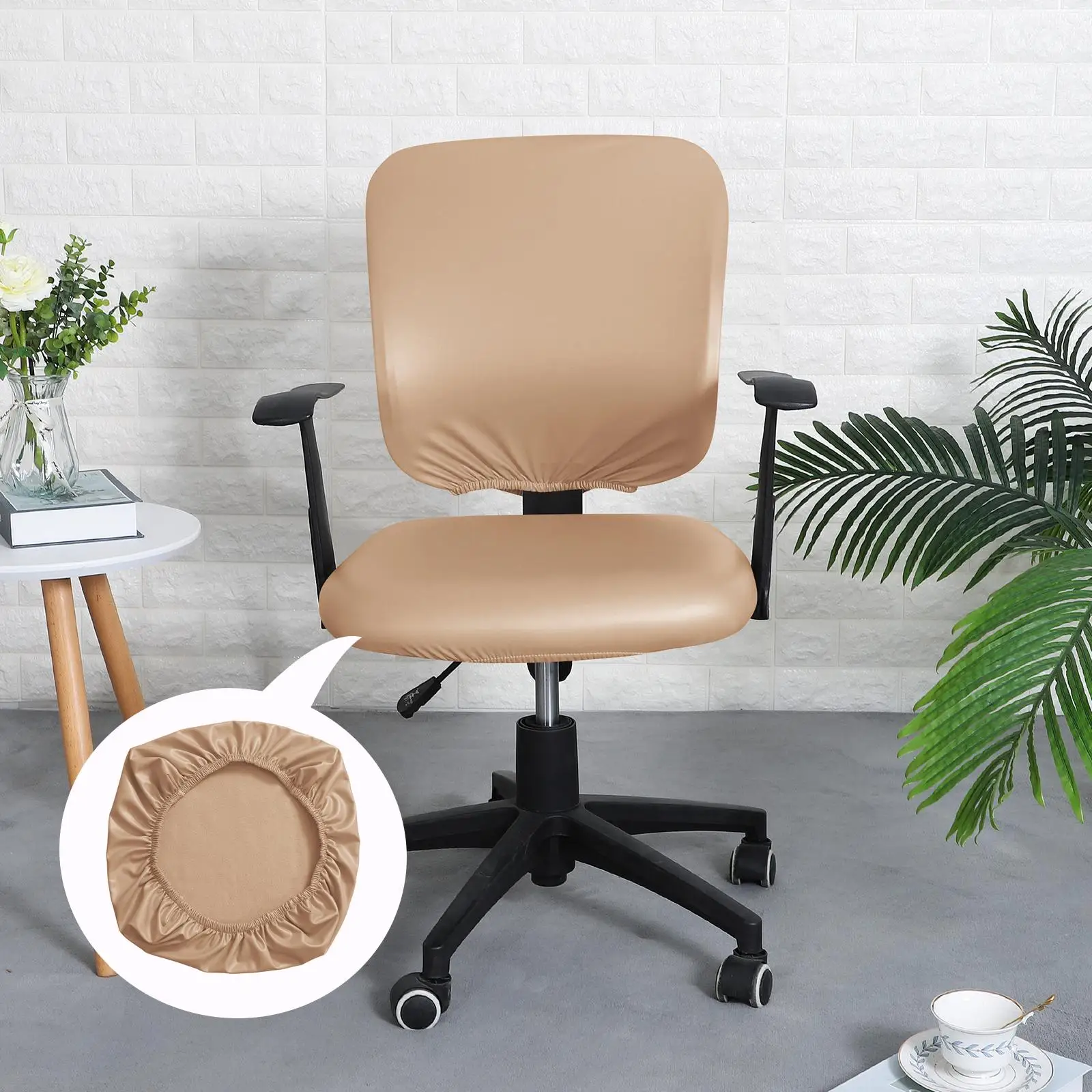 Modern Chair Seat Cover Slipcover Dustproof Removable Chair Seat Protectors Non Slip 15