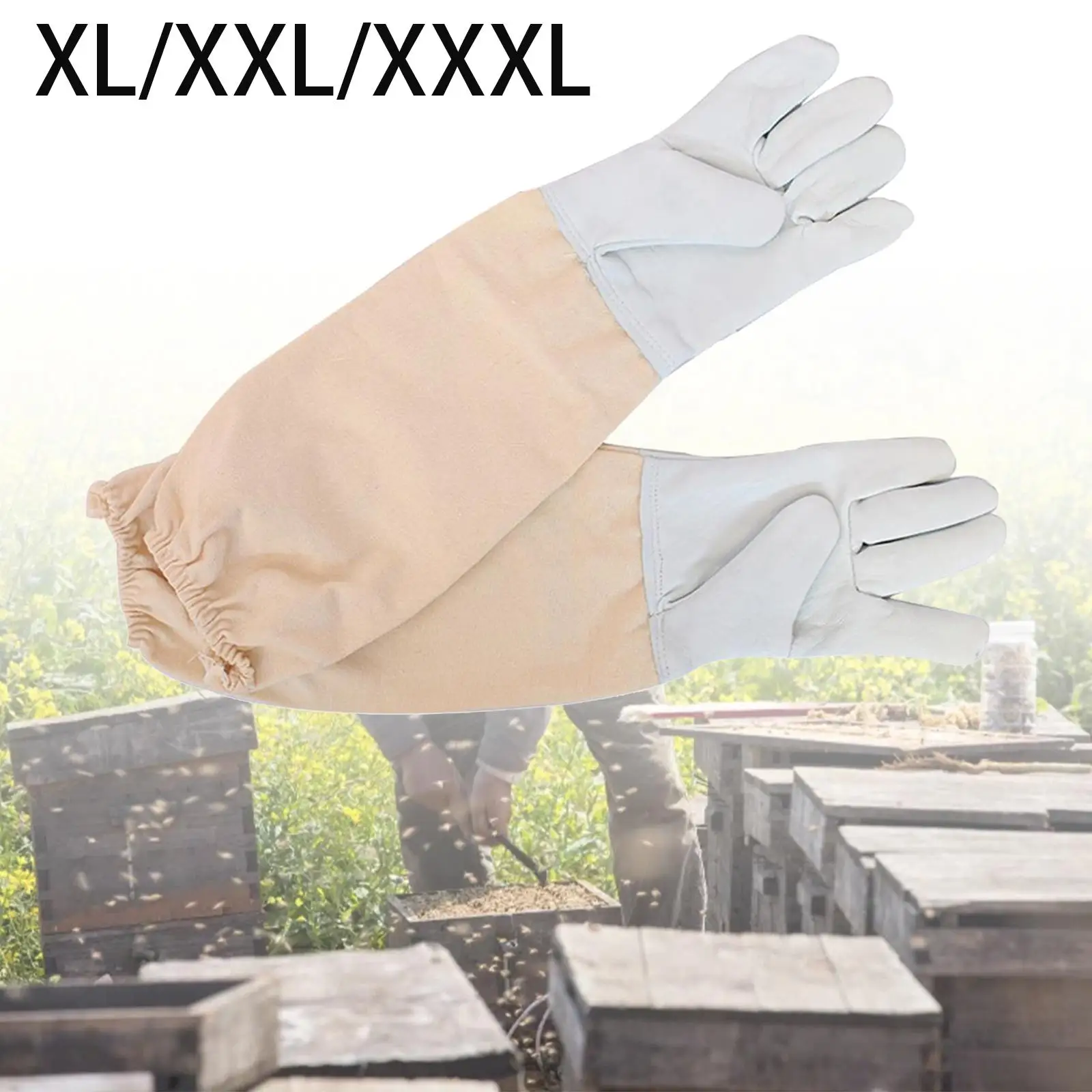 Beekeeping Gloves Beekeeper Gloves Breathable Elastic Cuffs Anti Scratch Beekeeping Tools Gloves for Garden work Women Unisex