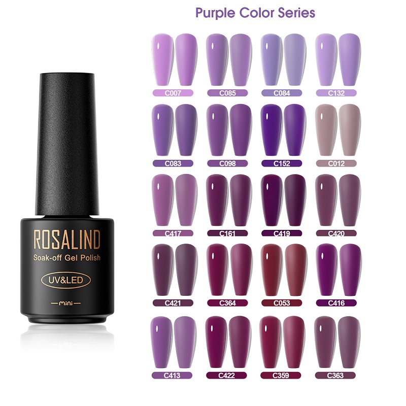 Best of ROSALIND UV Nail Polish Enamel Gel Nail Polish Base Top Coat For Nail Art Design Semi-Permanent Soak Off Vanish Hybrid Nail Reviews & Tips