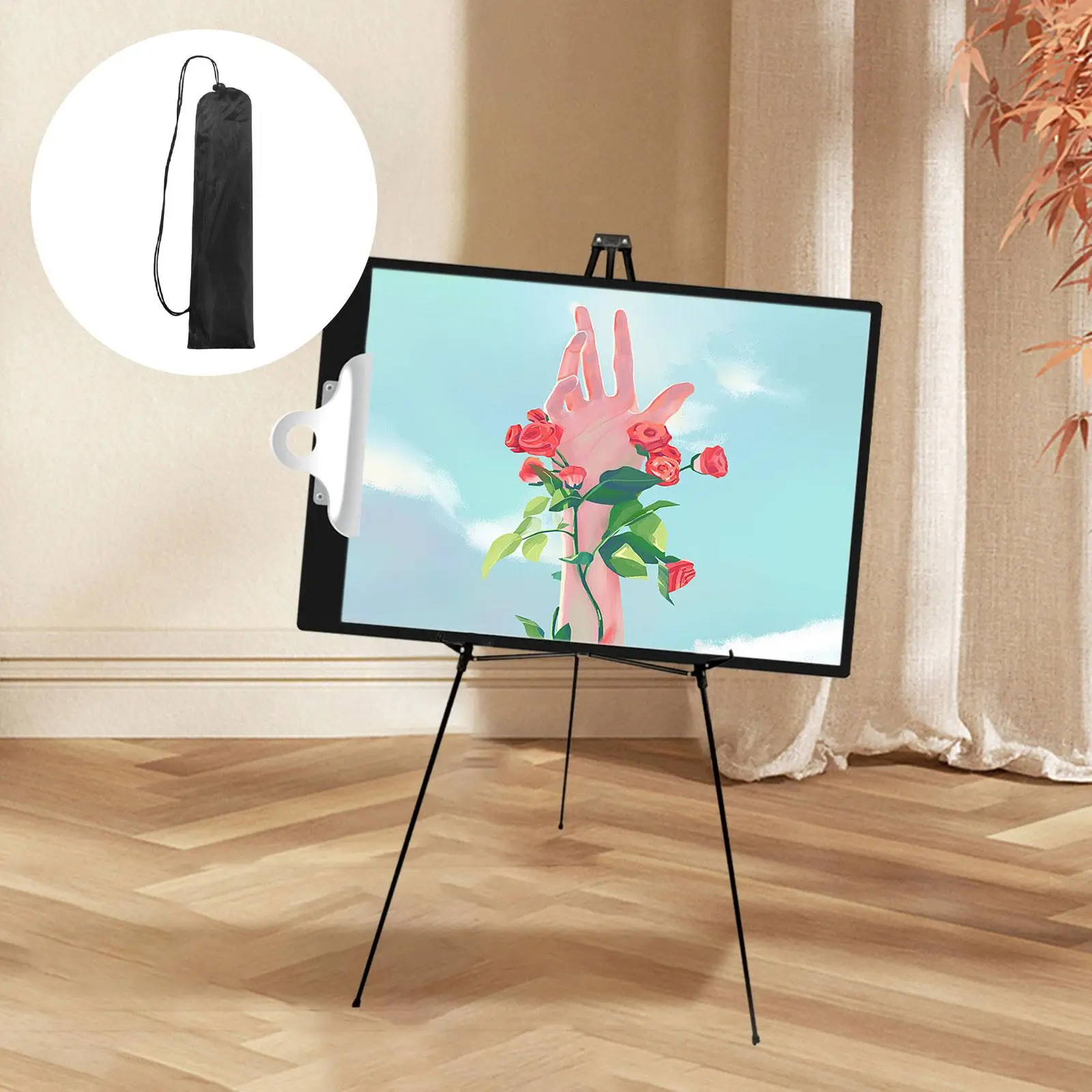 Display Easel Stand Adjustable Height Stable Drawing Easels Portable Tabletop Easels for Poster Wedding Picture Board