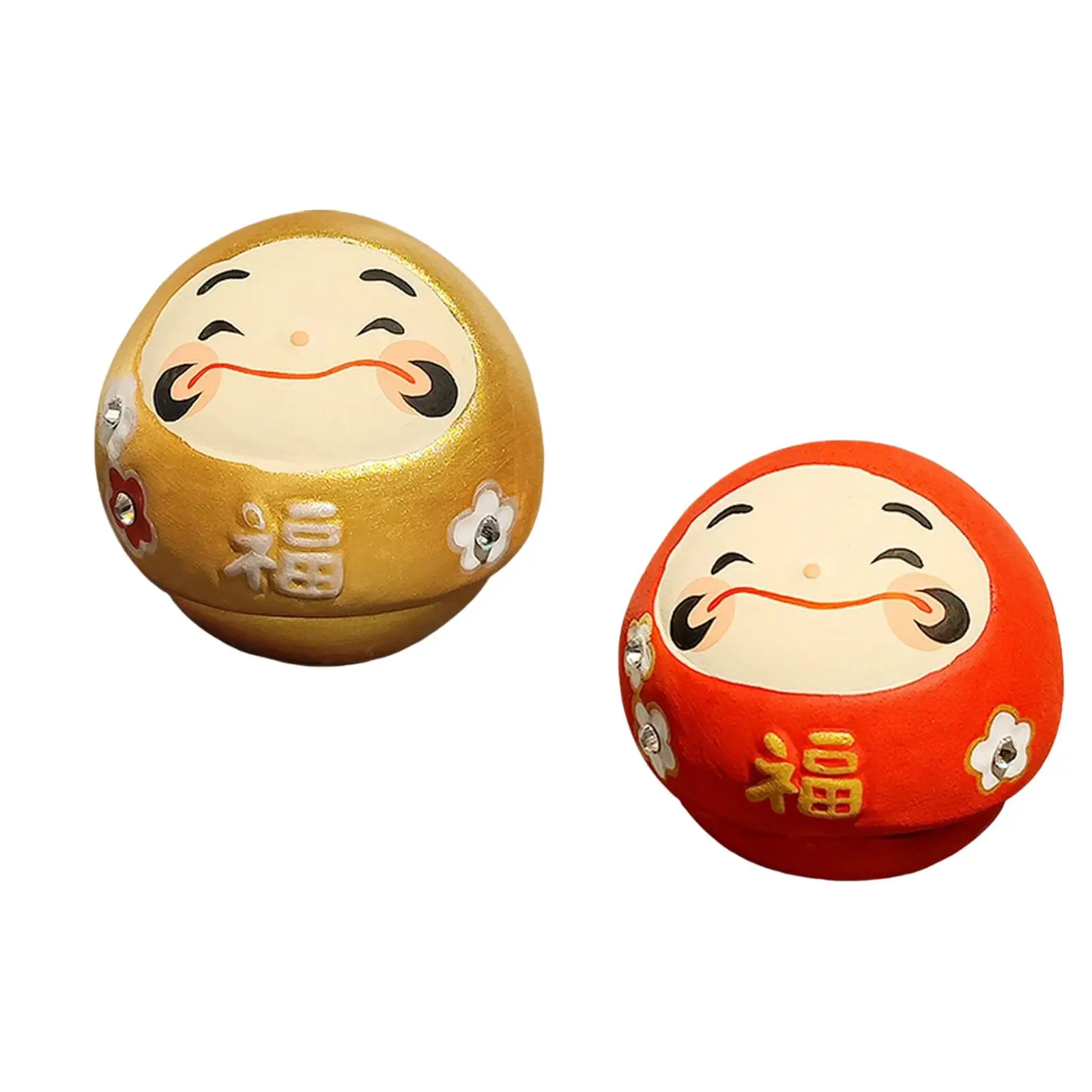Cute Desktop Figurines Creative Tabletop Gifts Hand Painted Sculpture Decoration for Living Room Cabinet Home Office