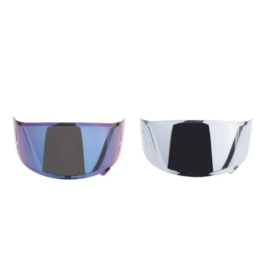 2Pcs Motorcycle Helmet HD Visor for X14 NXR X-spirit Motor Parts Silver+Blue