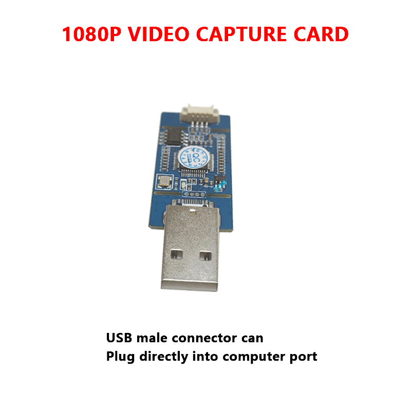 1080P Video Capture Card CVBS To USB Capture AV CVBS Analog Signal S-VIDEO Signal To Digital USB,TYPE-C Motherboard Driver-free