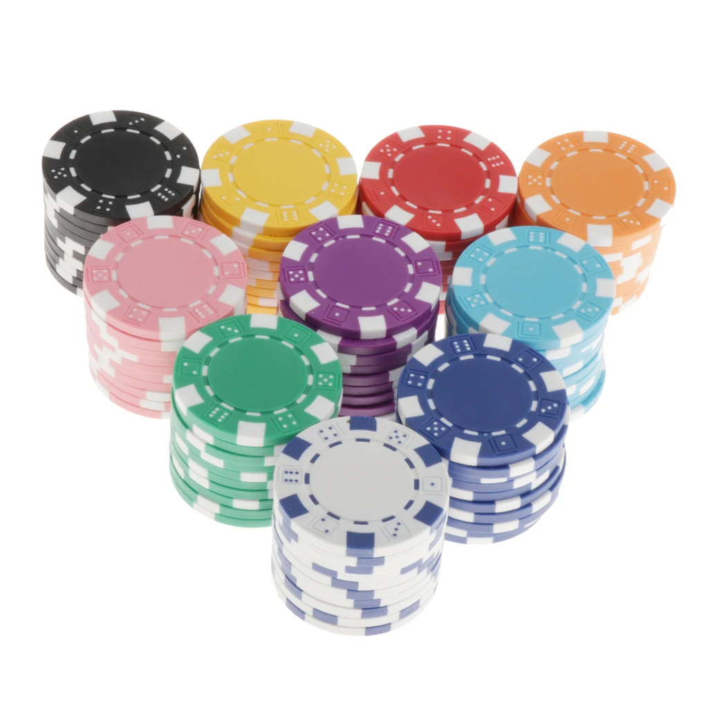 Colorful Casino Poker Set Composite Chips for Playing Cards - for Texas
