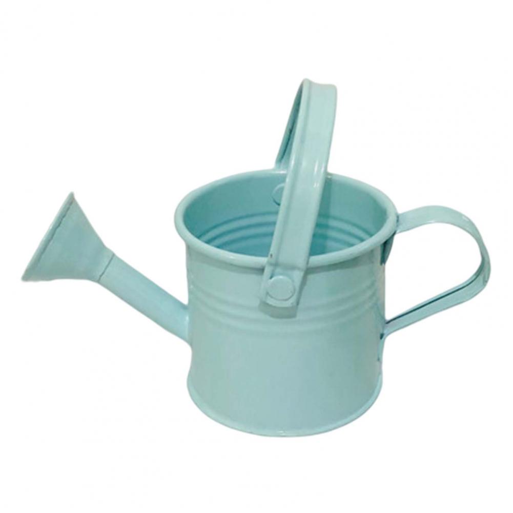 Description Picture 4 of itemCompact Watering Can Galvanized Iron Handle Kettle Simple Decorative Candy-colored Mini Plant Pot Kettle