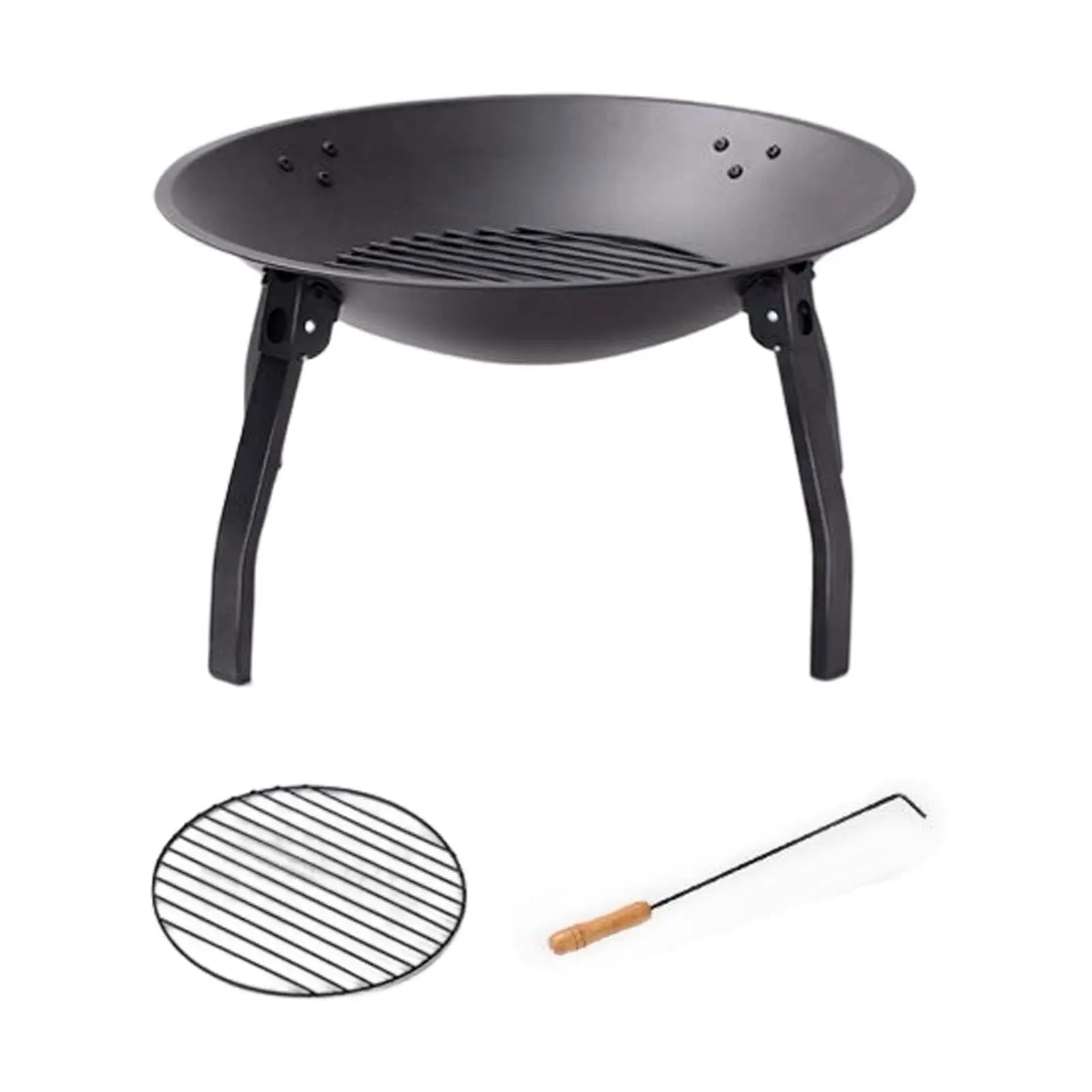 Creative Portable Outdoor Brazier Folding  Campfire  Garden Fireplace Cooking Utensil for Camping Deck Porch Outdoor