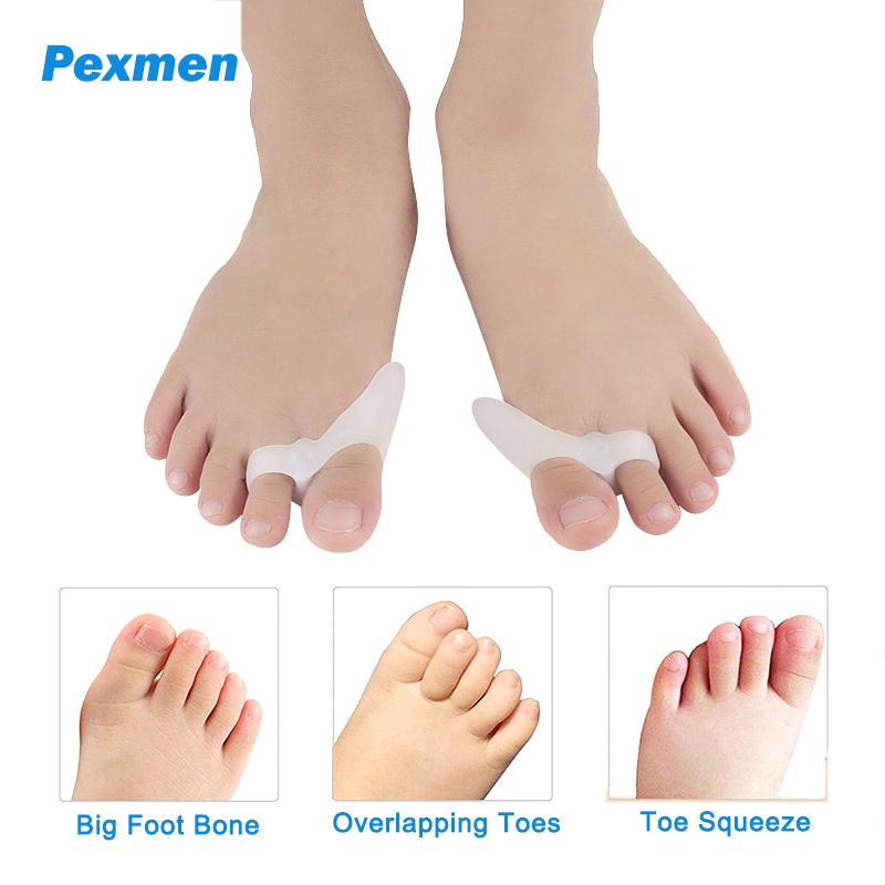 Best of Pexmen 2 / 4Pcs Child Gel Toe Separator Protector Hallux Valgus Orthosis Foot Care Kids Silicone Bunion Corrector Straightener Reviews & Tips