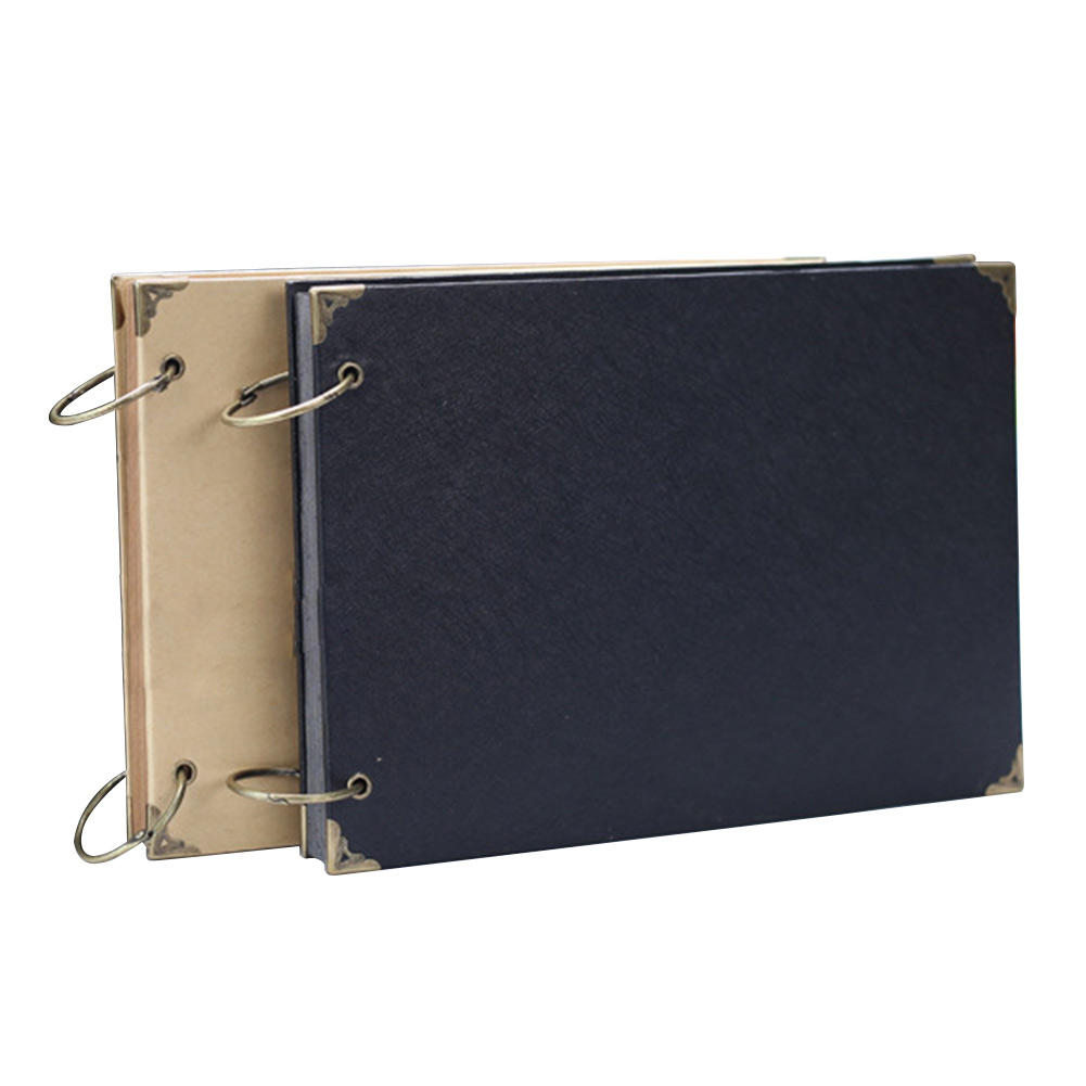 ALBUM PHOTO,CowhideAlbum Photo en papier vierge de 30 Pages fait à la