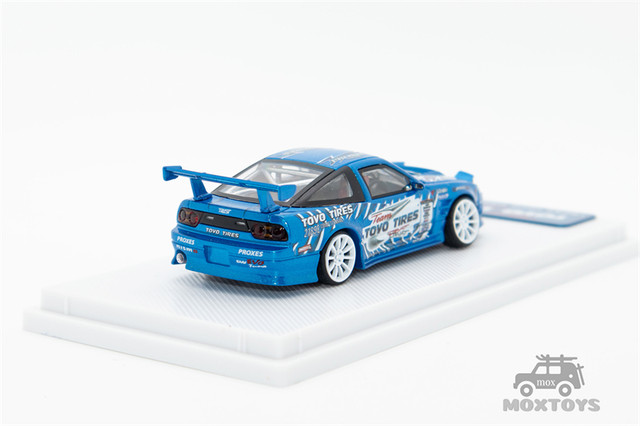 Micro Turbo 1:64 S13 Silvia 180SX TOYO TIRES Metallic blue 