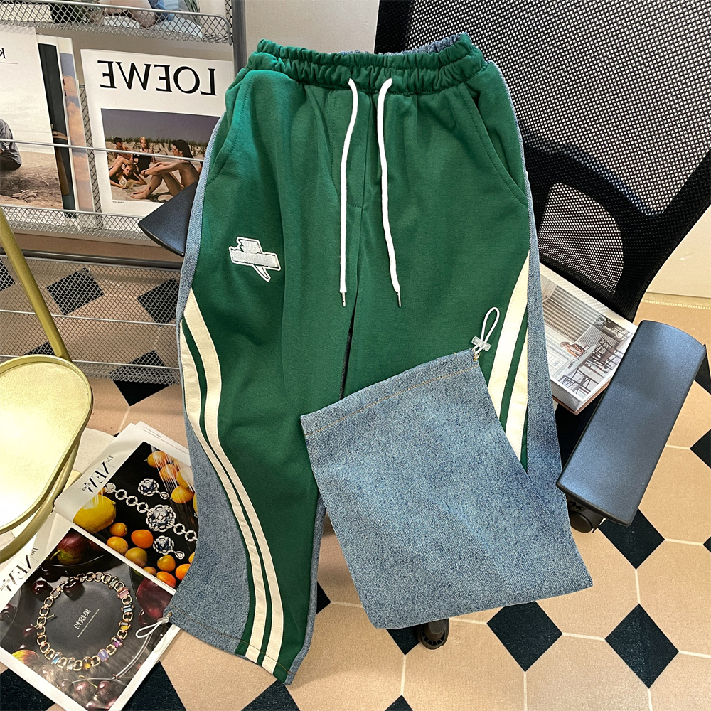 Verde hip hop streetwear sweatpants simples joggers