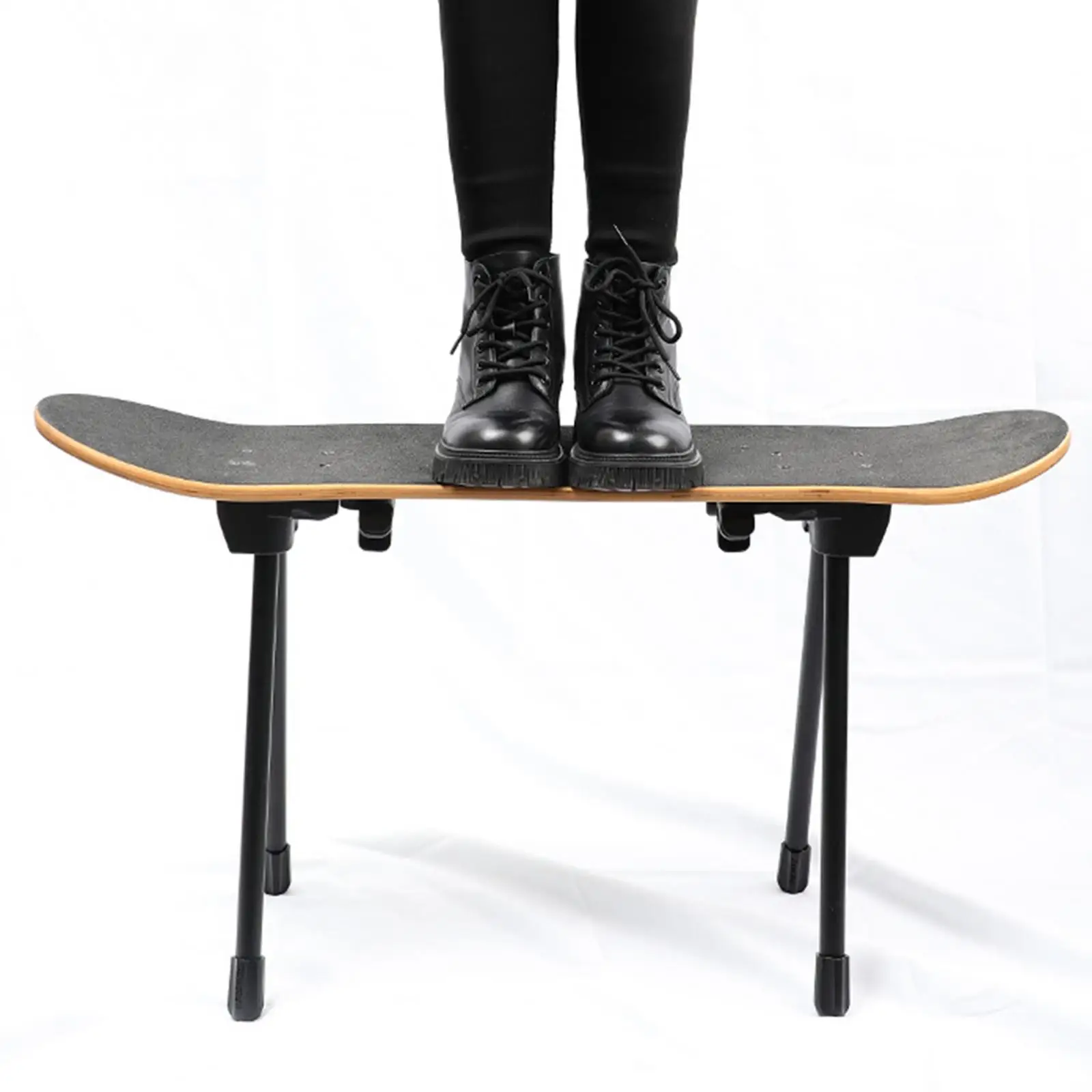 Foldable Camping Table Skateboard Foot DIY Furniture Legs Sturdy Portable with Screws Board Fixture Skateboard Camping Equipment